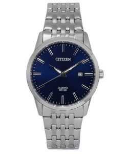 Citizen Stainless Steel Bracelet Midnight Blue Dial Quartz BI5000-87L Mens Watch