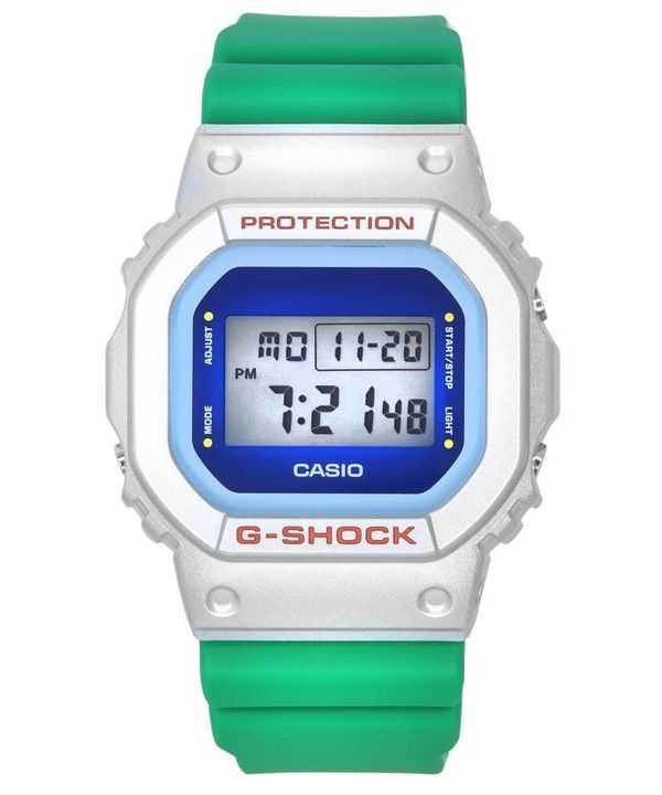 Casio G-Shock Euphoria Series Digital Green Resin Strap Quartz DW-5600EU-8A3 200M Men's Watch
