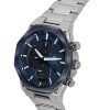 Casio Edifice Analog Slim Line With Sapphire Crystal Chronograph Blue Dial Solar EFS-S570DB-2A 100M Men's Watch