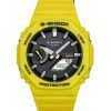 Casio G-Shock Mobile Link Analog Digital Yellow Resin Strap Black Dial Solar GA-B2100C-9A 200M Men's Watch