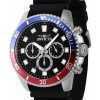 Invicta Pro Diver Chronograph Silicone Strap Black Dial Quartz 46119 Men's Watch