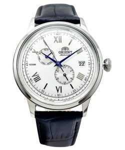 Orient Bambino Version 8 Classic Leather Strap White Dial Automatic RA-AK0701S10B Men's Watch