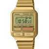 Casio Vintage Digital Gold Ion Plated Stainless Steel Quartz A120WEG-9A Unisex Watch