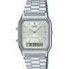 Casio Vintage Analog Digital White Dial Quartz AQ-230A-7A Womens Watch
