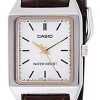Casio Standard Analog Leather Strap White Dial Quartz LTP-V007L-7E2 Womens Watch