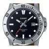 Casio Standard Analog Beige Resin Strap Black Dial Quartz MTP-VD01-5E Mens Watch