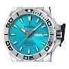 Festina Diver Stainless Steel Turquoise Dial Quartz F20665-6 200M Mens Watch With Extra Strap