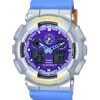 Casio G-Shock Euphoria Analog Digital Blue Resin Strap Purple Dial Quartz GA-100EU-8A2 200M Mens Watch