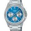 Casio Enticer Analog Stainless Steel Ice Blue Dial Quartz MTP-1375D-2A2 Mens Watch
