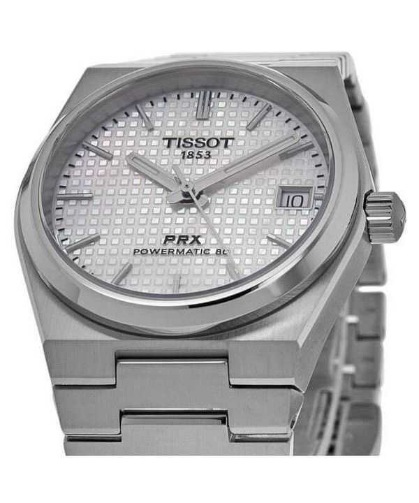 Tissot PRX T-Classic Powermatic 80 White Mother Of Pearl Dial Automatic T137.207.11.111.00 100M Unisex Watch