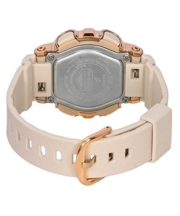 Casio G-Shock Analog Digital Resin Strap Rose Gold Tone Quartz GM-S110PG-4A 200 Women's Watch
