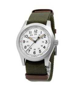 Hamilton Khaki Field Nylon Strap White Dial Mechanical H69529913 Men's Watch