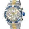 Invicta Pro Diver Chronograph Two Tone Stainless Steel Silver Dial Quartz 23994 100M Men's Watch
