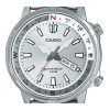 Casio Standard Analog Stainless Steel Silver Dial Quartz MTD-130D-7AV 100M Men's Watch