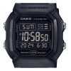 Casio Digital Black Dual Time Resin Strap Quartz W-800H-1BV 100M Men's Watch