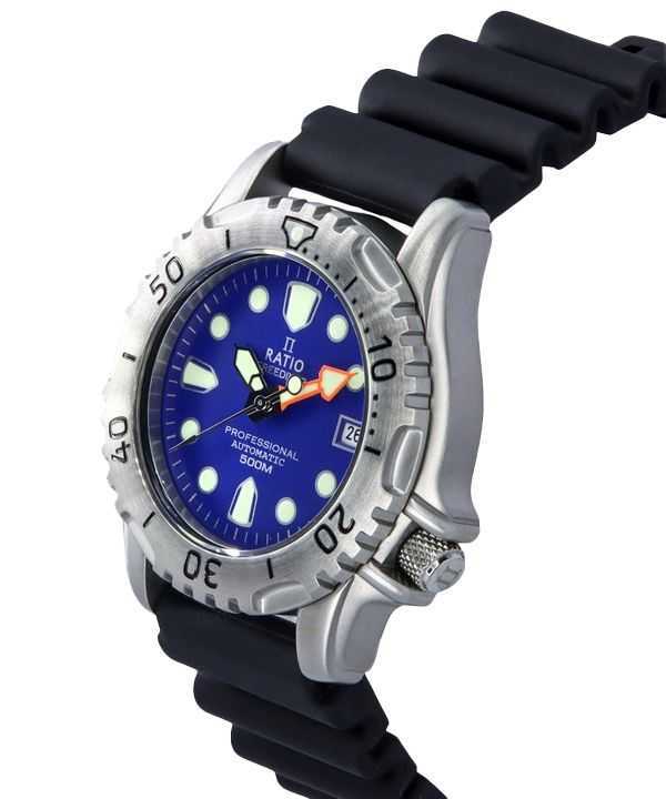 Ratio FreeDiver Professional 500M Sapphire Blue Dial Automatic 32GS202A-BLU Men's Watch