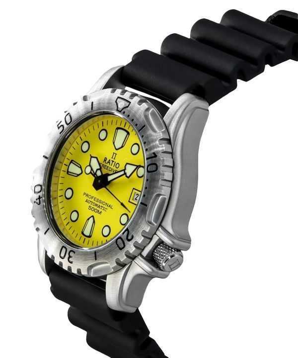 Ratio FreeDiver Professional 500M Sapphire Yellow Dial Automatic 32GS202A-YLW Men's Watch