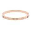 Swarovski Tactic Rose Gold Tone Bangle With White Crystal 5098368 For Women