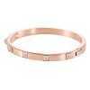 Swarovski Tactic Rose Gold Tone Bangle With White Crystal 5098368 For Women
