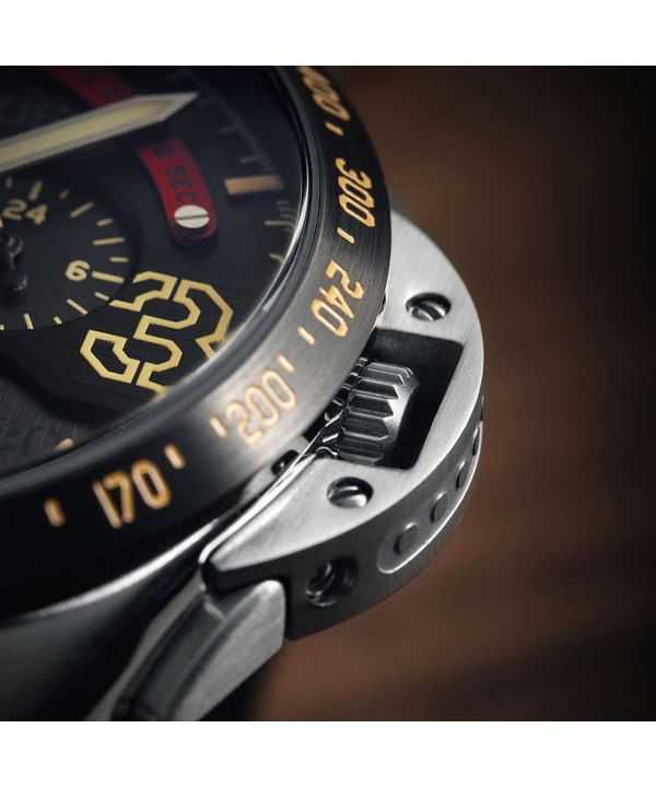 AVI-8 P-51 Mustang Blakeslee Chronograph Bronze Oak Quartz AV-4077-02 Mens Watch