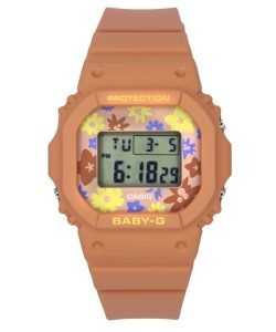 Casio Baby-G Retro Flower Field Digital Resin Strap Quartz BGD-565RP-4 100M Womens Watch