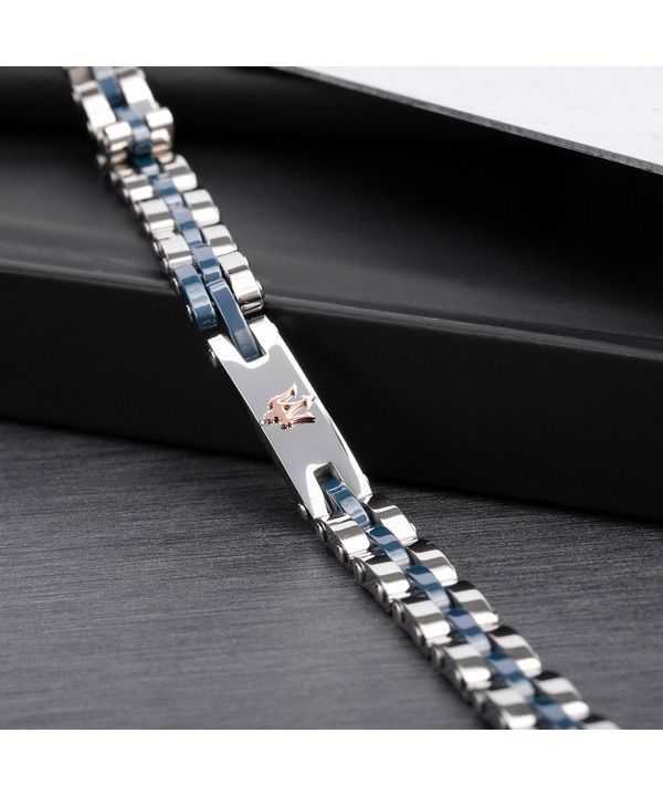 Maserati Jewels Stainless Steel And Ceramic Bracelet JM220ASR08 For Men