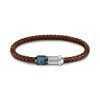 Maserati Jewels Recycled Leather And Stainless Steel Bracelet JM223AVE15 For Men