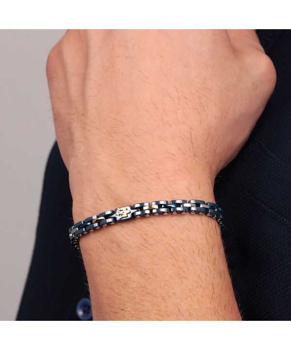 Maserati Jewels Stainless Steel And Ceramic Bracelet JM420ATI01 For Men