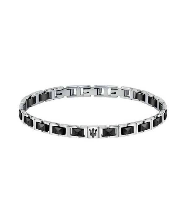 Maserati Jewels Stainless Steel And Ceramic Bracelet JM420ATI07 For Men