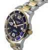 Longines HydroConquest Two Tone Stainless Steel Blue Dial Automatic Divers L3.742.3.96.7 300M Mens Watch