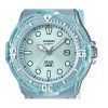 Casio POP Analog Resin Strap Blue Dial Translucent Quartz LRW-200HS-2EV 100M Womens Watch
