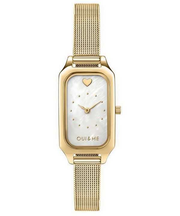 Oui Me Finette White Dial Gold Tone Stainless Steel Quartz ME010198 Womens Watch