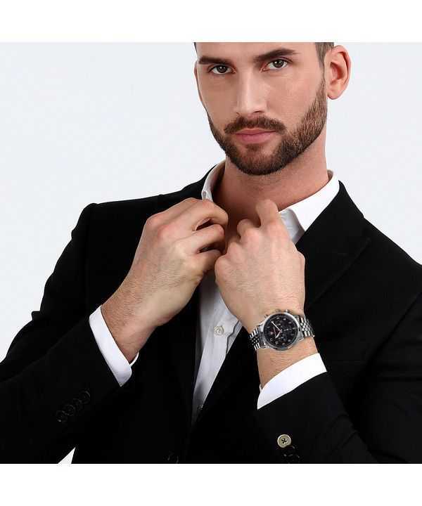 Maserati Epoca Limited Edition Chronograph Stainless Steel Black Dial Quartz R8873618029 100M Men's Watch