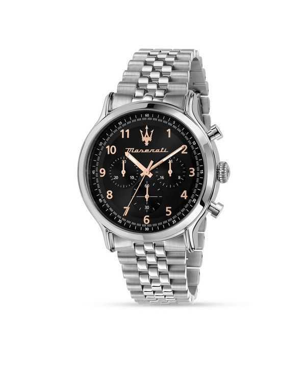 Maserati Epoca Limited Edition Chronograph Stainless Steel Black Dial Quartz R8873618029 100M Men's Watch