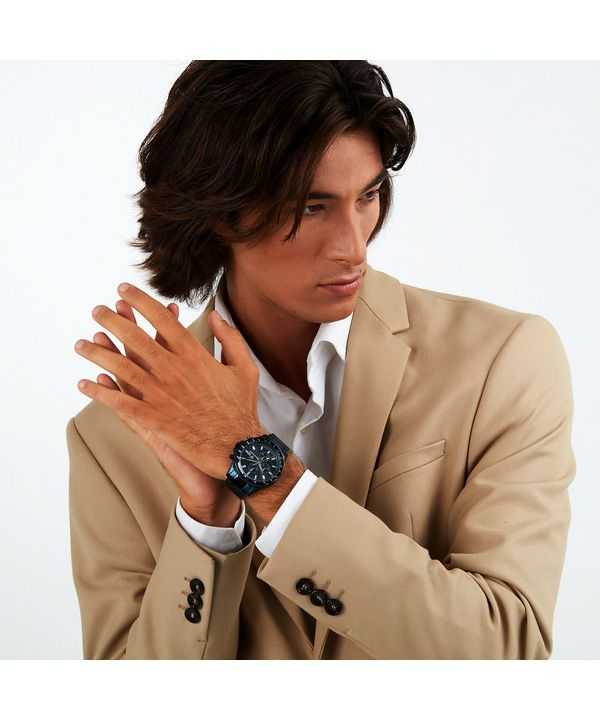 Maserati Sfida Sport Chronograph Stainless Steel Blue Dial Quartz R8873640023 100M Men's Watch