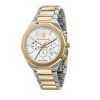 Maserati Stile Chronograph Two Tone Stainless Steel White Dial R8873642009 100M Men's Watch