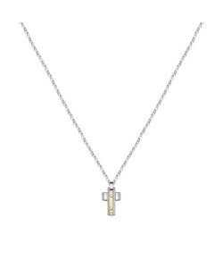 Morellato Gold Stainless Steel And 750 Gold Necklace SATM02 For Men