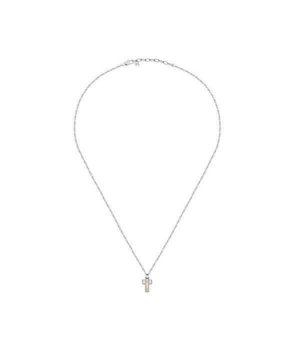 Morellato Gold Stainless Steel And 750 Gold Necklace SATM02 For Men