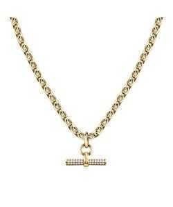 Morellato Abbraccio Gold Tone Stainless Steel Necklace SAUC02 For Women