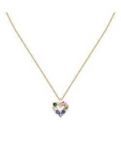 Morellato Colori Gold Tone Stainless Steel Necklace SAVY06 For Women