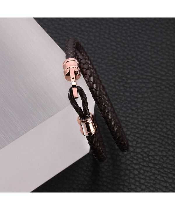 Morellato Moody Leather And Stainless Steel Bracelet SQH35 For Men