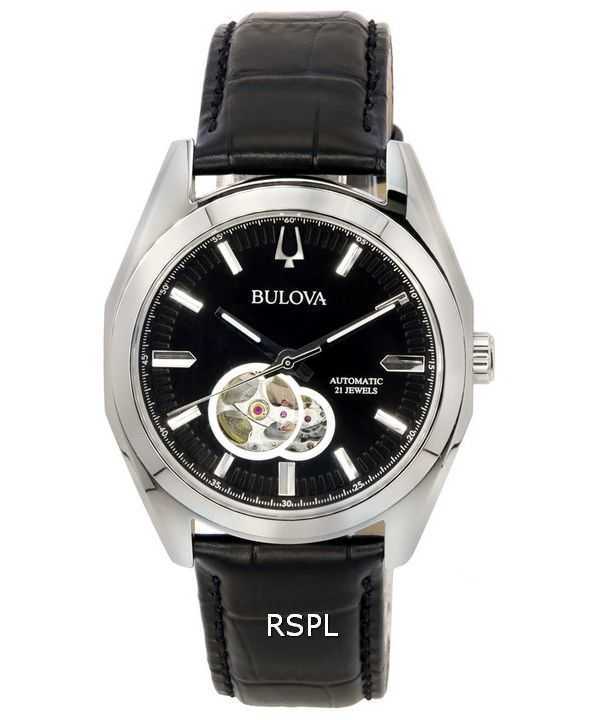 Bulova Marine Star Open Heart Blue Dial Automatic Diver's 96A291 200M Men's Watch