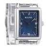 Bulova Classic Sutton Diamond Accent Stainless Steel Blue Dial Quartz 96P245 Women's Watch