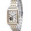 Bulova Sutton Two Tone Stainless Steel Open Heart Silver Dial Automatic 98A308 Men's Watch