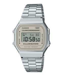 Casio Vintage Digital Stainless Steel Bracelet Quartz A168WA-8 Unisex Watch