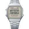 Casio Vintage Digital Stainless Steel Bracelet Quartz A168WA-8 Unisex Watch