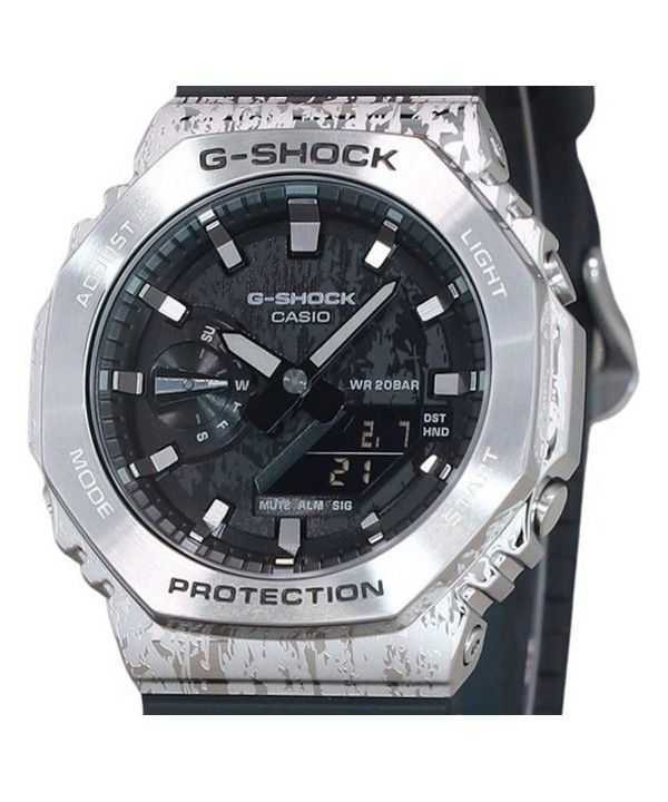 Casio G-Shock Analog Digital Grunge Camouflage Series Grey Dial Quartz GM-2100GC-1A 200M Men's Watch