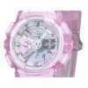 Casio G-Shock Analog Digital Virtual Worlds Translucent Pink Multicolor Dial Quartz GMA-S110VW-4A 200M Women's Watch