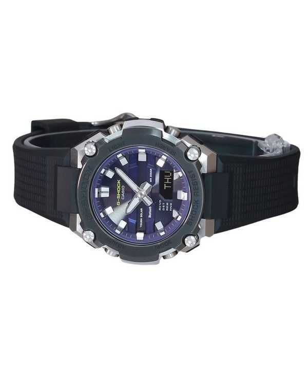 Casio G-Shock G-Steel Analog Digital Smartphone Link Bluetooth Blue Dial Solar GST-B600A-1A6 200M Men's Watch