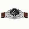 Ingersoll The Scovill Brown Leather Strap Black Skeleton Dial Automatic I13901 100M Mens Watch